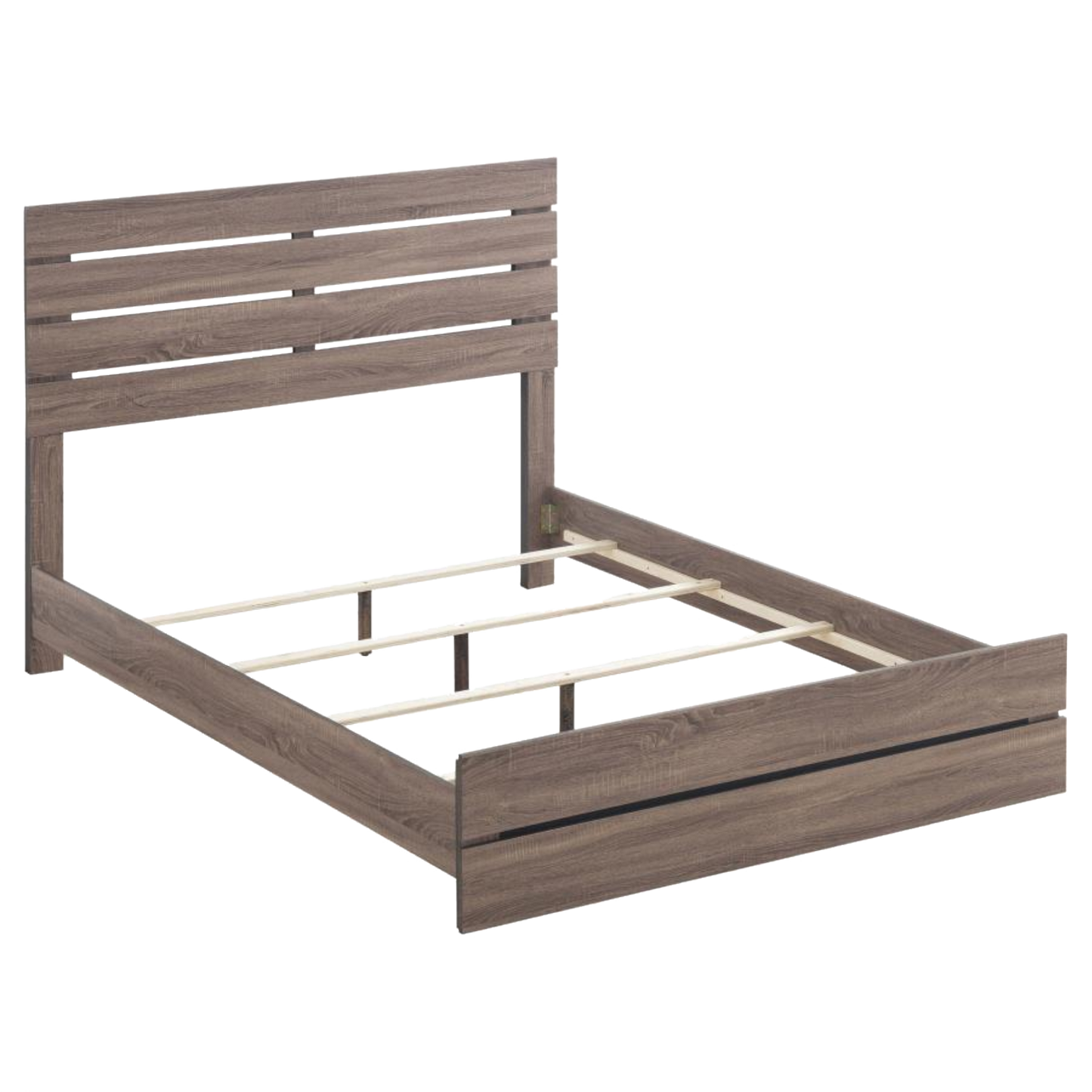 Brantford Wood Panel Bed Barrel and Mattress Set