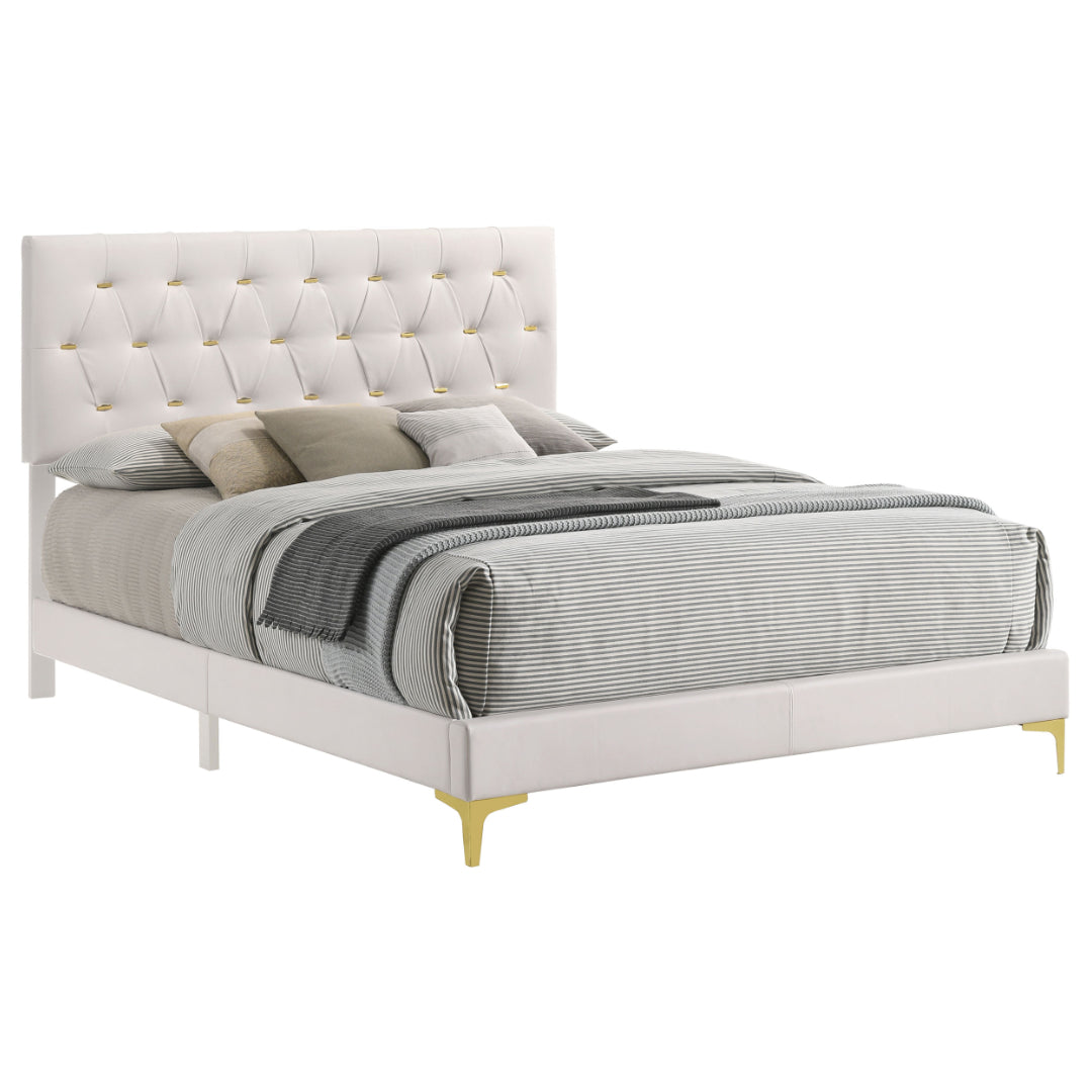 Kendall Upholstered Panel Bed+Mattress