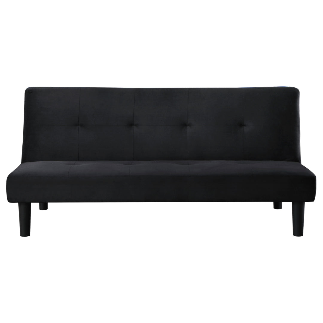 Stanford Upholstered Tufted Convertible Sofa Bed Black
