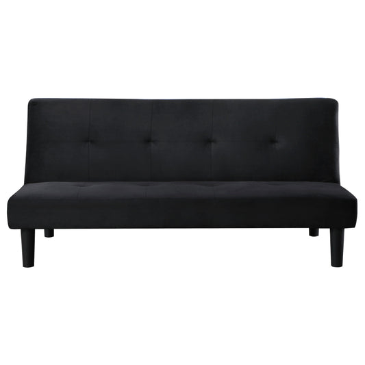 Stanford Upholstered Tufted Convertible Sofa Bed Black