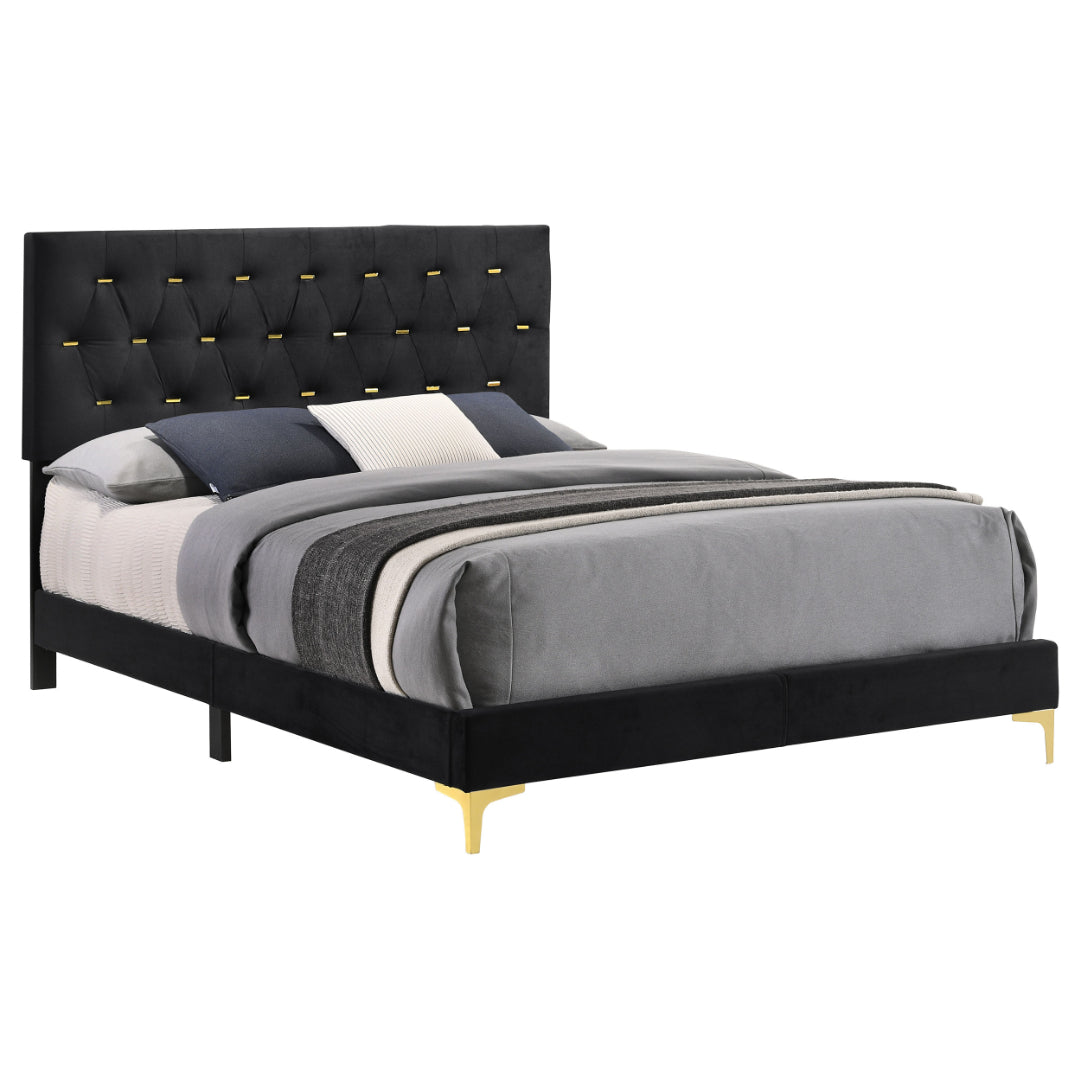Kendall Upholstered Panel Bed+Mattress