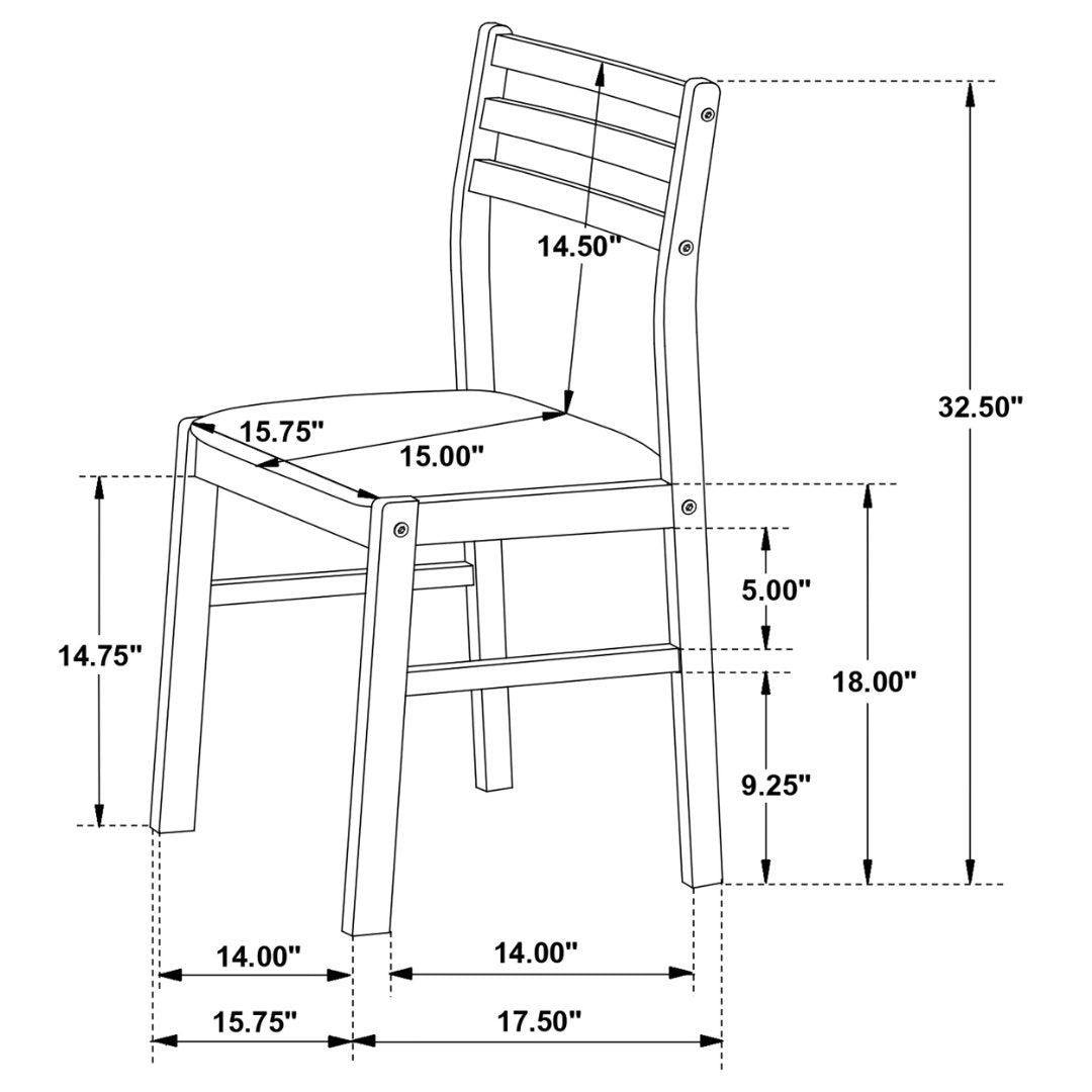 Bucknell 3-piece Round Drop Leaf Dining Table Set